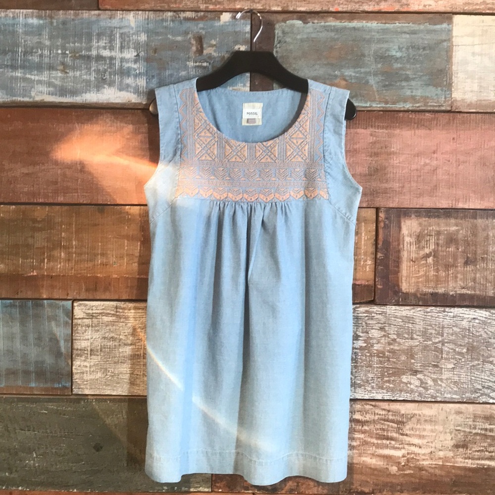 Fossil Chambray Tunic/Dress